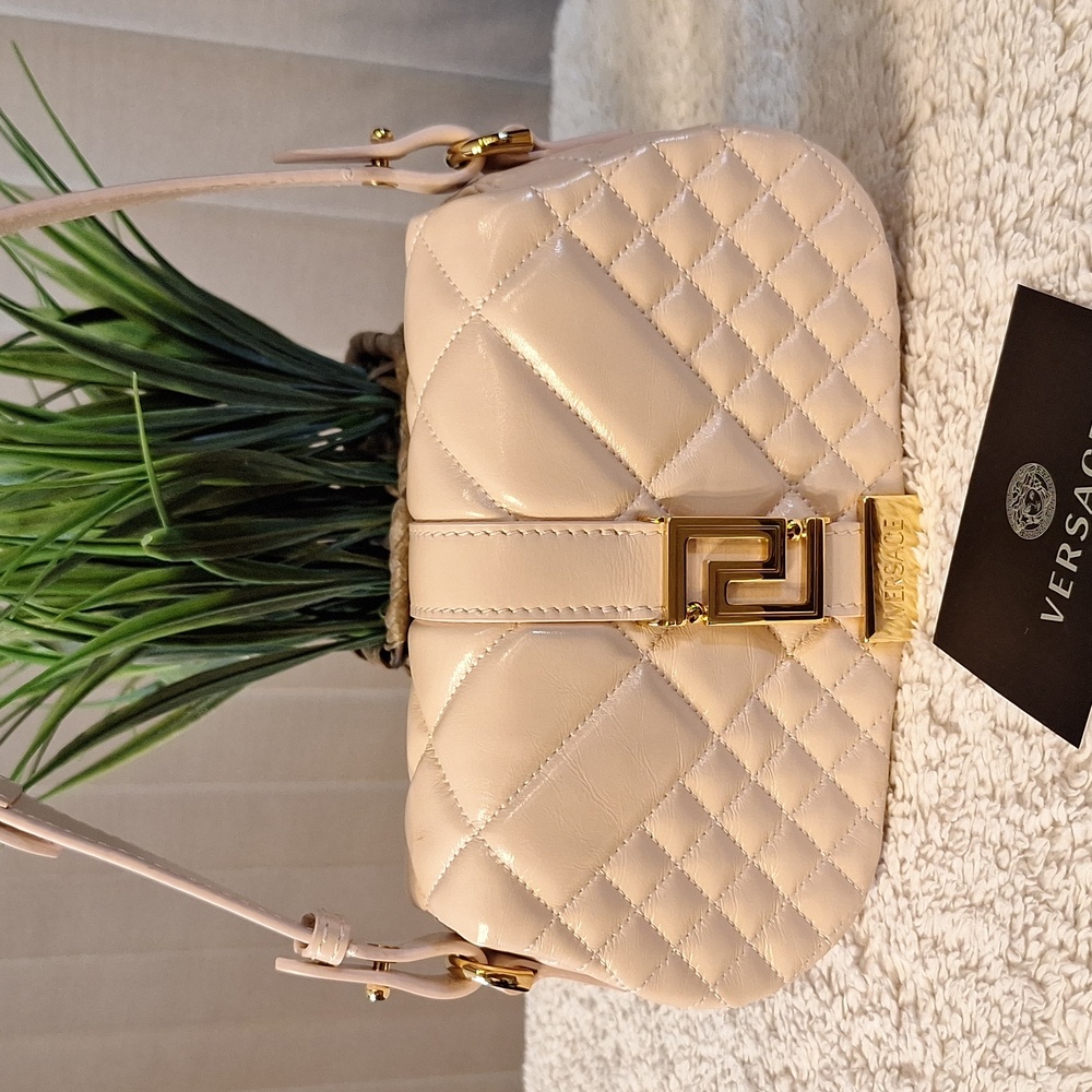 Gorgeous Versace Greca Goddess Leather Bag